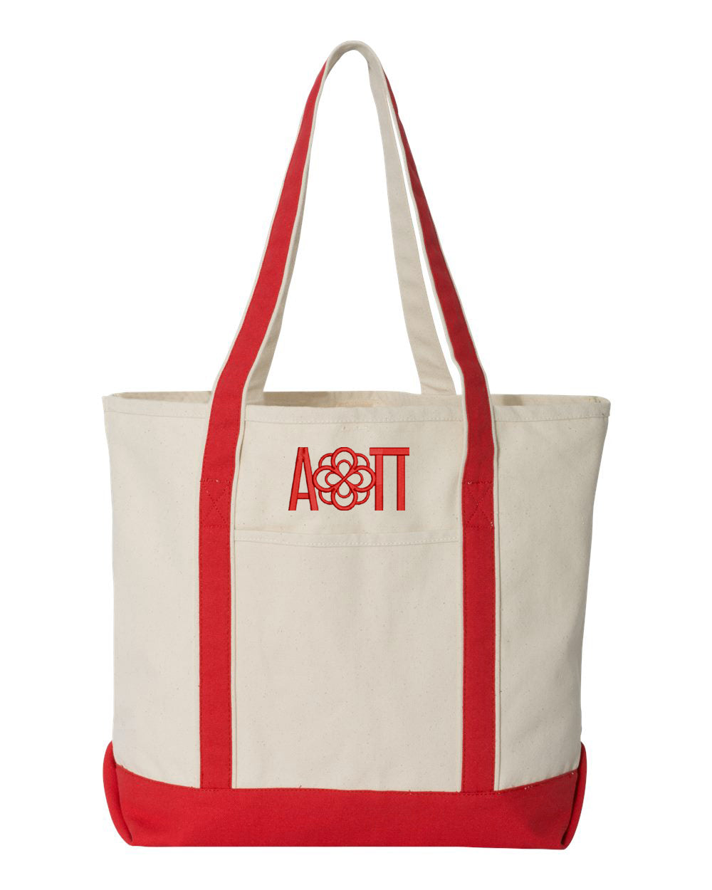 Sorority LARGE CANVAS BAG WITH ZIPPER CLOSURE