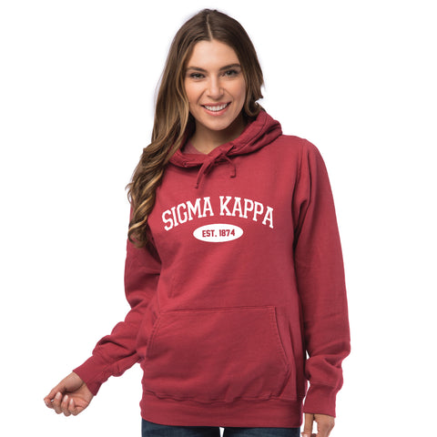 Sigma Kappa Cowl Neck Sweatshirt