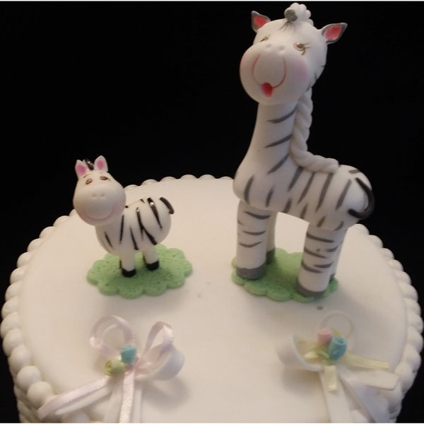 Baby Shower Tagged Baby Zebra Cake Topper C T B