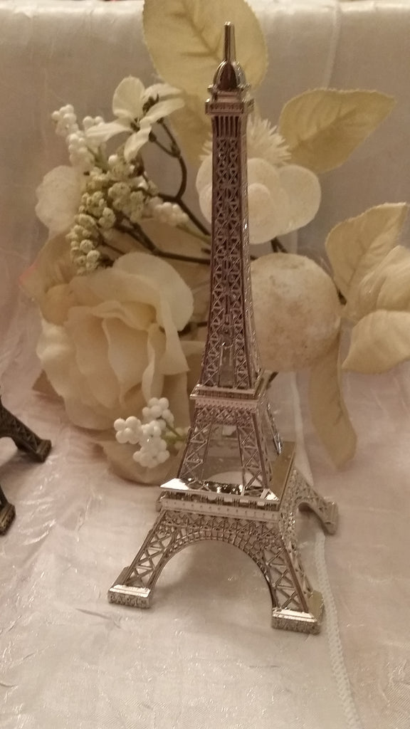 Eiffel Rhinestone Cake Topper Silver Eiffel Tower Cake