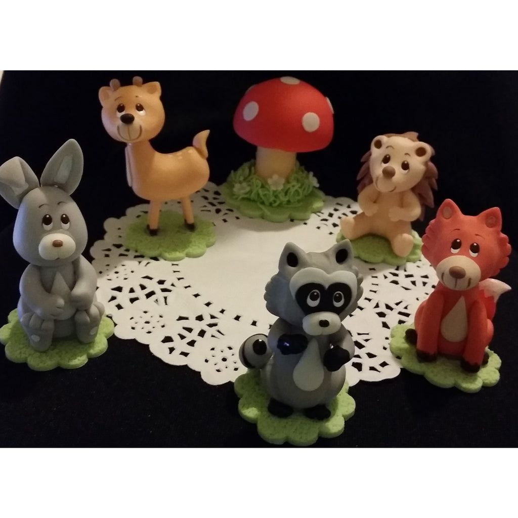 Woodland Animal Cake Toppers Woodland Decorations Woodland