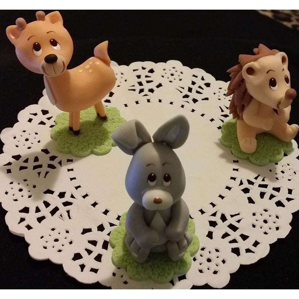 Woodland Animal Cake Toppers Woodland Decorations Woodland