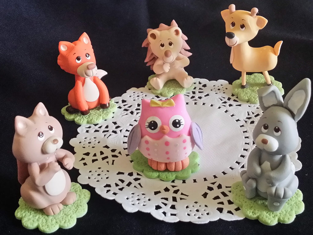 Forest Animals For Cake Woodland Cake Topper Woodland Cake