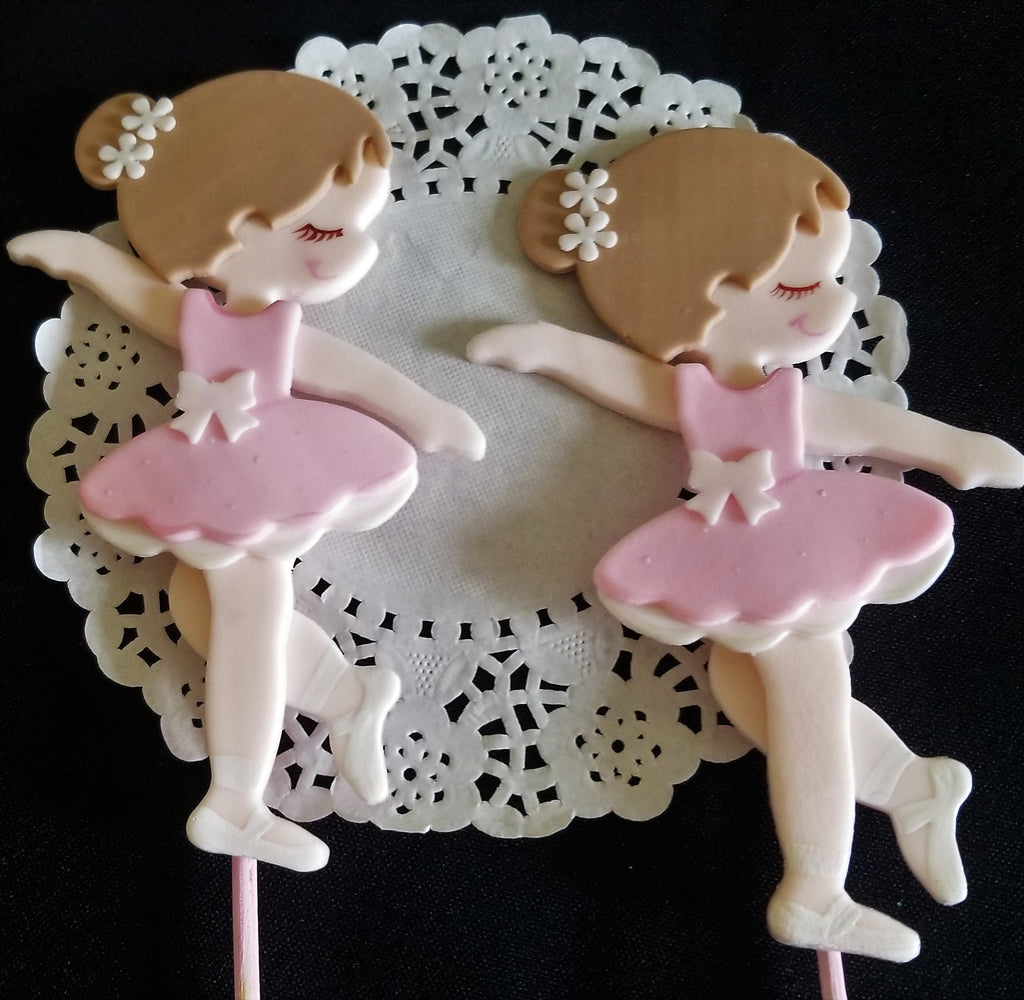 Ballerina Cake Toppers Ballerina Birthday Theme Pink ...