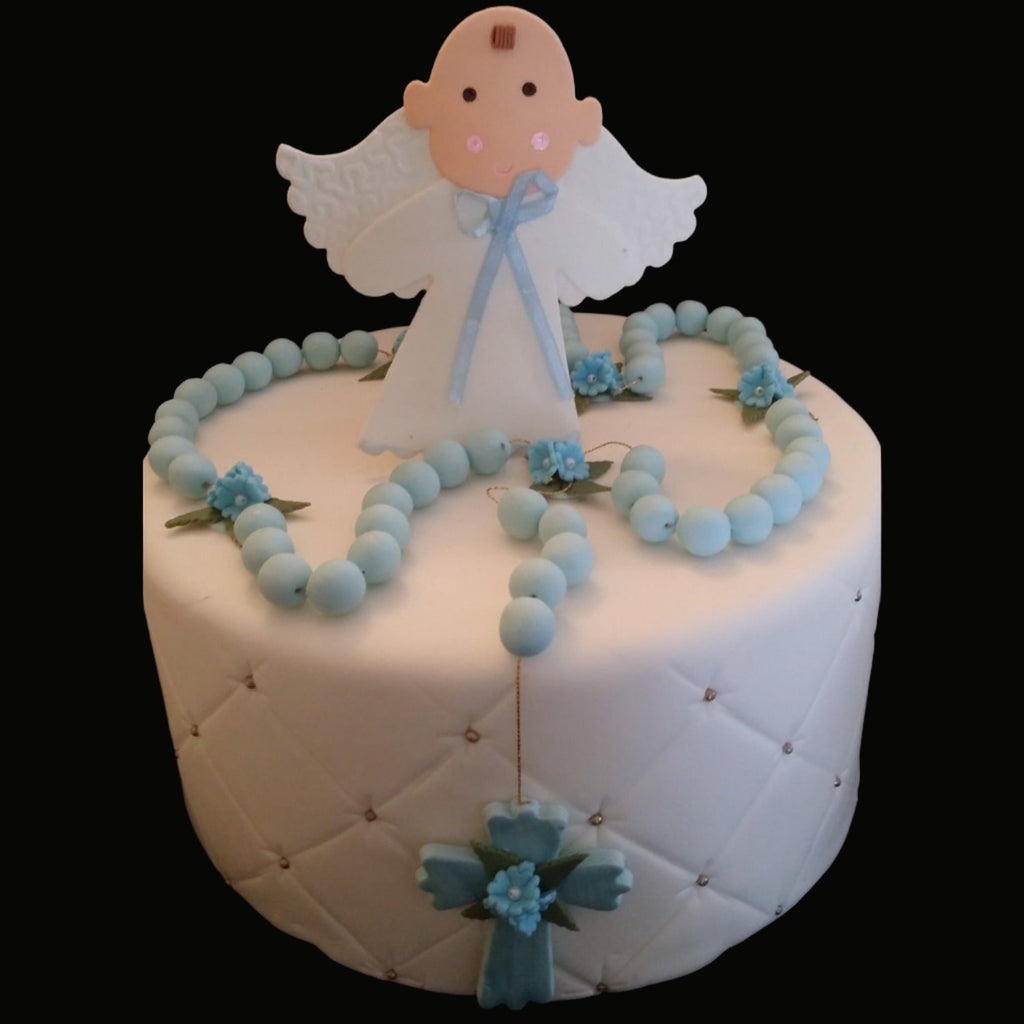 Angel And Rosary Cake Decorations Baptism Cake Topper First Communion C T B