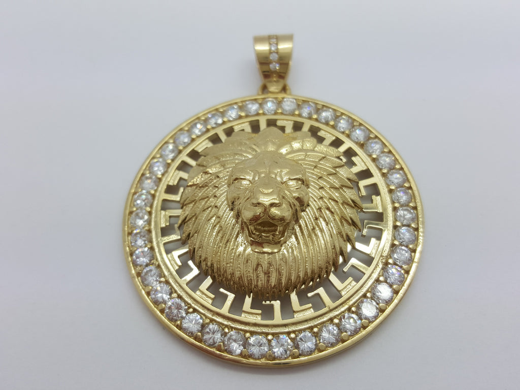 versace lion necklace
