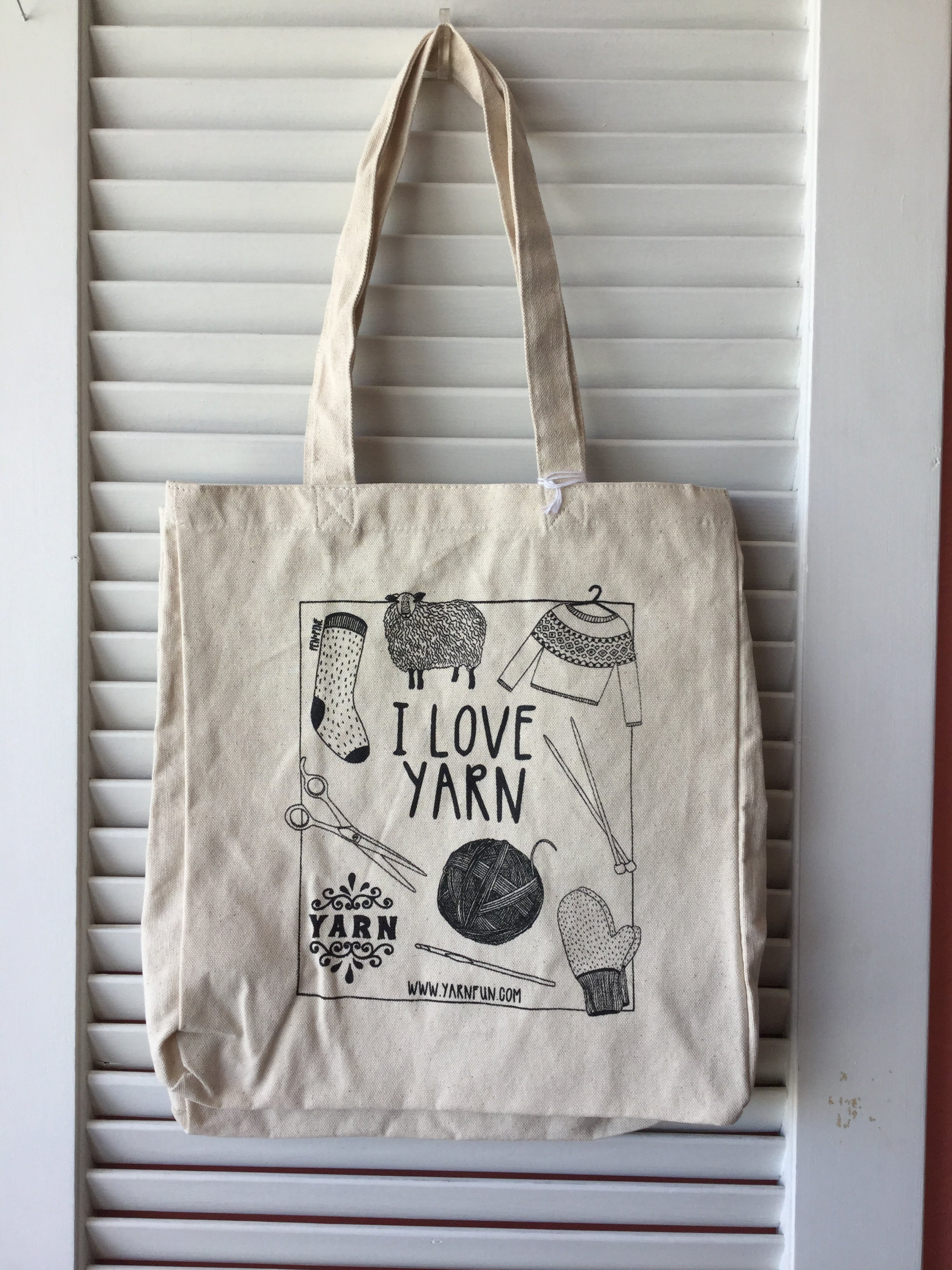 I Love Yarn Tote bag – Yarnfun