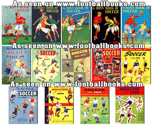 The Boys Book of Soccer 1946 to 1960 all with dustjackets