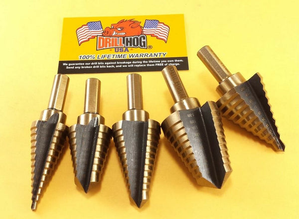 step drill bits hog