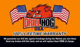 Drill Hog USA 13 Pc COBALT Drill Bit Set Index M42 Drill Bits Lifetime Warranty