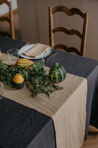 Autumn Linen Table Setting by Linen and Letters