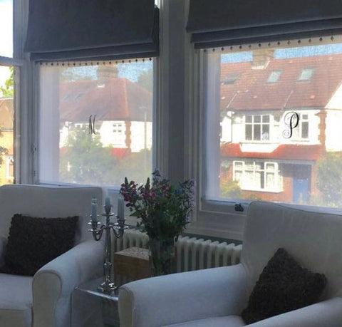 Flat Net Curtains for Sash windows by Linen and Letters