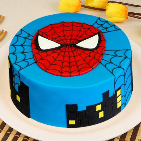 Order Spiderman Cakes Online Buy Send Spiderman Cakes Online Bloomsvilla