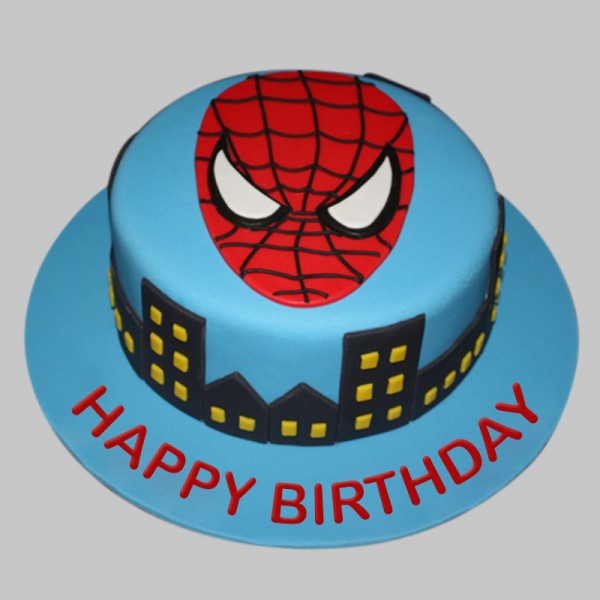 Birthday Cake Of Angry Spider Man Theme Cake Bloomsvilla