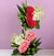 Celebration By Bloomsvilla- - from Best Flower Delivery in Category | Flowers | Premium Flowers -This Beautiful Tall Arrangement consists of 50 Rani Pink/Red Rose and 20 White Orchids 30 Stem Pink Carnation Nicely Arranged in a Tall basket (Height Approx 3 to 4 Feet),Seasonal Leaves and fillers Note: While we always strive to ensure that products are accurately represented in our photographs, from season to season and subject to availability, our florists may be required to substitute one or more flowers for a variety of equal or greater quality, appearance and value. Also for cakes, Actual design and arrangement might differ based on chef, seasonal elements and ingredient availability. 