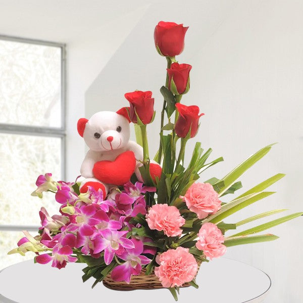 Attractive Basket For Daughter's Day Special - from Best Flower Delivery in India 