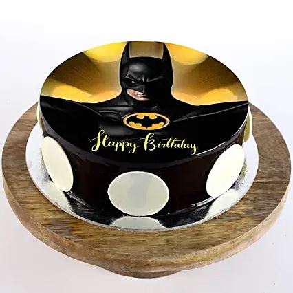 Unique Style Of Batman Theme Cake - Bloomsvilla