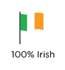 Bandera irlandesa como Canident es 100% irlandesa