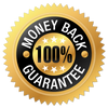 Logotipo de garantía de devolución del 100% del dinero