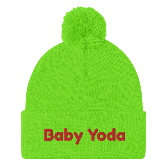 Hinesii Baby Yoda Star Wars Inspired Pom Pom Beanie