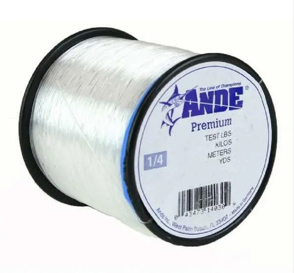 Ande Mono Leader Material Wrist Spool Clear 50 yds 20-100lb