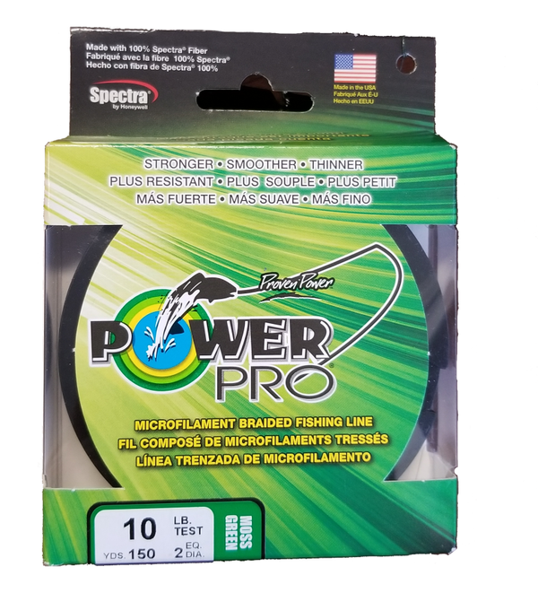 Power Pro Moss Green 8 lb 150 yds Braided Fishing Line