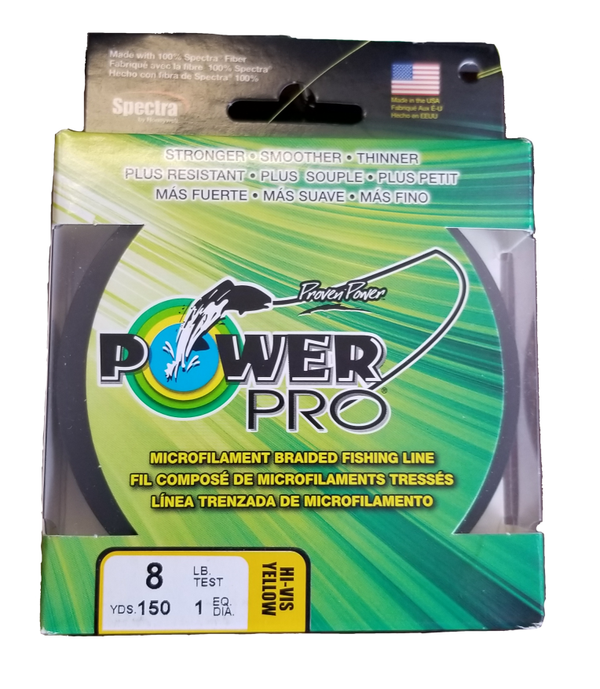 Power Pro Hi-Vis Yellow 20 lb 300 yds Braided Fishing Line