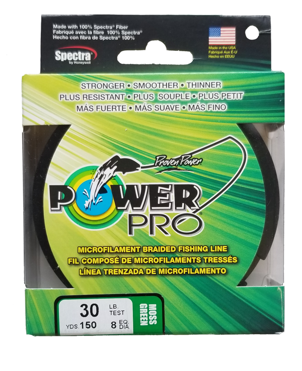 Power Pro Moss Green 15 lb 150 yds Braided Fishing Line