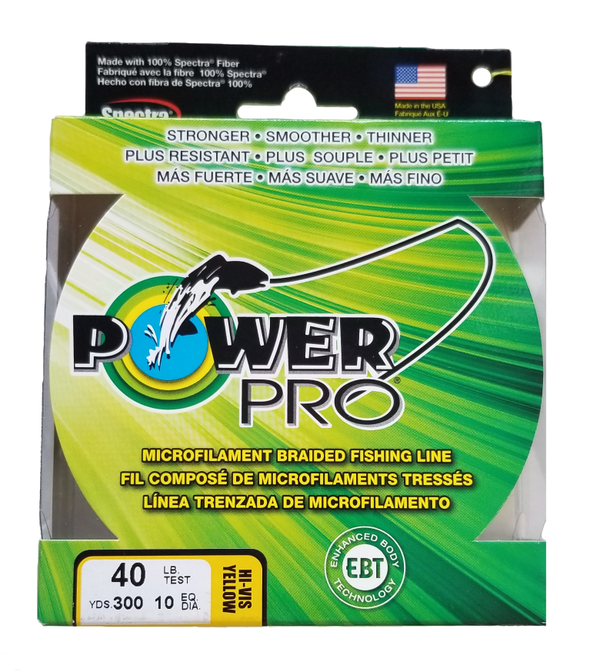 Power Pro Hi-Vis Yellow 10 lb 300 yds Braided Fishing Line