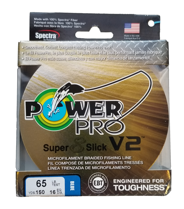 Power Pro Super 8 Slick V2 Onyx 15 lb 150 yds Braided Fishing Line