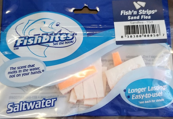 FISHBITES E-Z Flea Long Lasting Saltwater 2 Count 1/2x12 - Sandflea Sand  Flea 838380001009