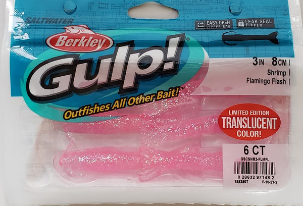 Berkley® GSSHR3-MLT - Gulp!™ Shrimp 3 Molting Soft Baits 