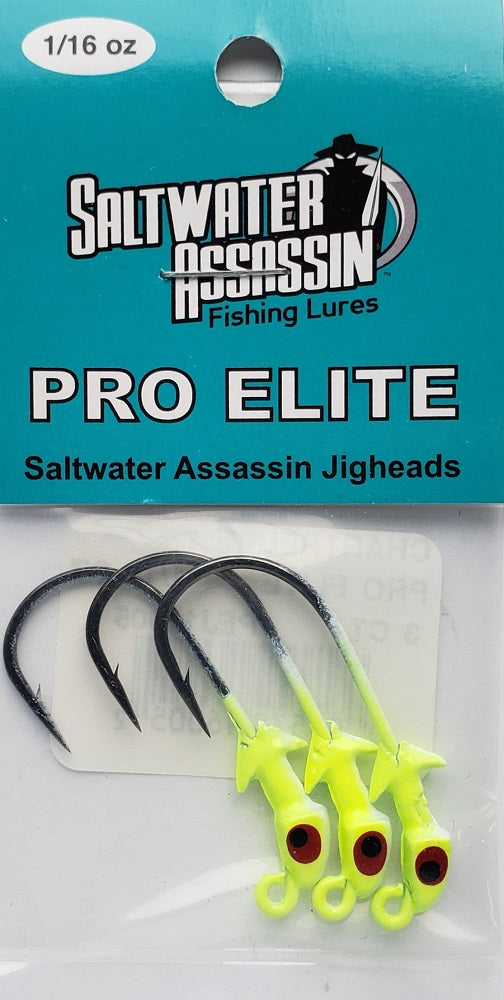 Bass Assassin 1/16OZ Pro Elite Jighead 3Pk - Capt. – Capt. Harry's