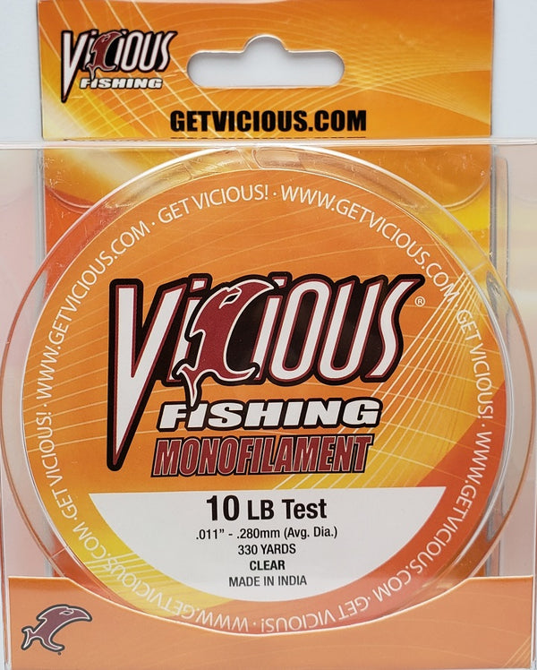 Vicious Panfish HI-VIS Yellow 10Lb Test Fishing Line 330 Yards 