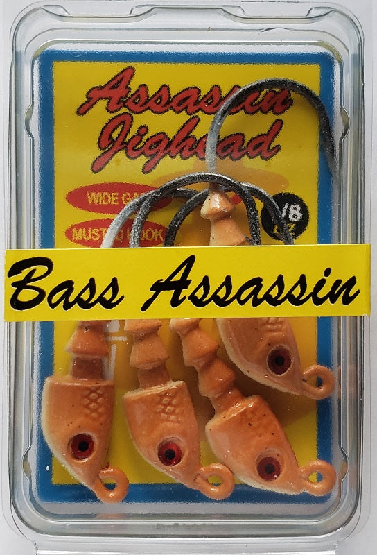 Bass Assassin Lures Inc. Jighead 1/8oz 18pk Chartreuse Flash Md