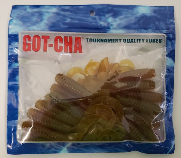 Got-Cha Curltail Grub, 6 Nite Glow