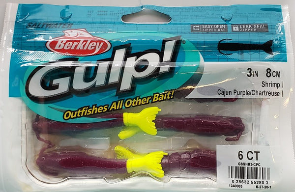 Gulp! Saltwater Shrimp Glow/Chartreuse 3in