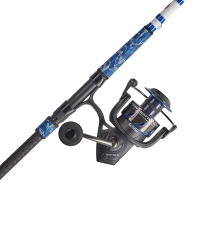  8 Wrath II Fishing Rod And Spinning Reel Combo, Size 5000, Medium  Heavy Power, Moderate Fast Action, Corrosion-Resistant Graphite  Construction, Lightweight And Durable