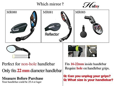 hafny handlebar bike mirror