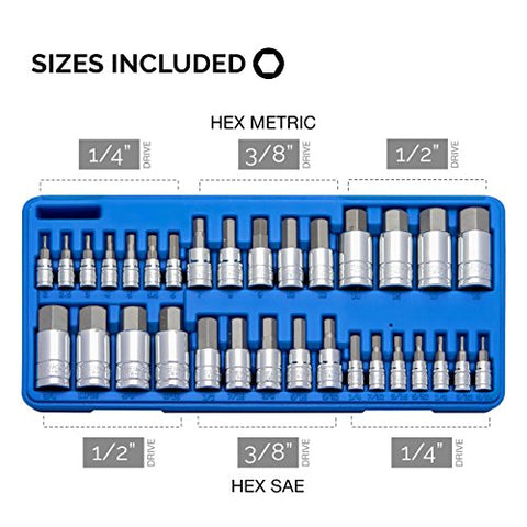 large hex key socket set