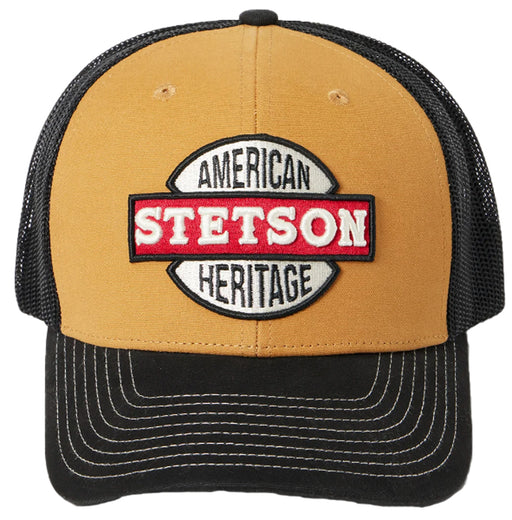 Stetson Embroidered Western Cowboy American Legend Trucker Hat Black/W —  Sports by Sager