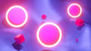 The cover image for the Electro Melodic pack, an image of neon rings floating in a field of pink and purple light.