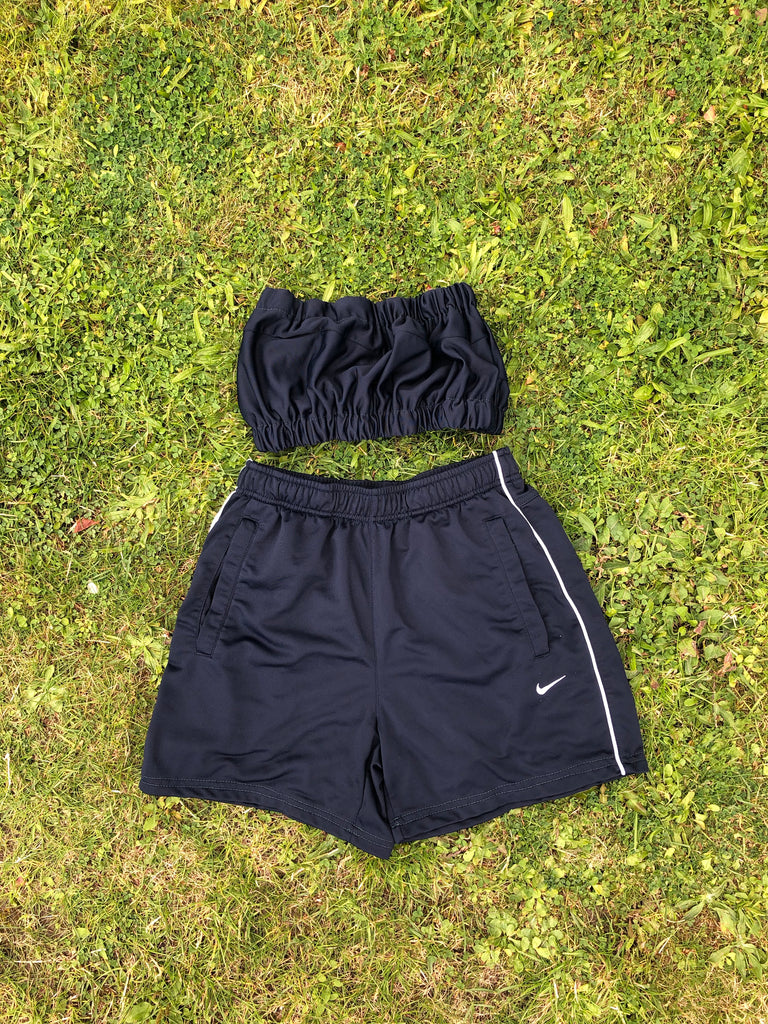 nike tube top with shorts