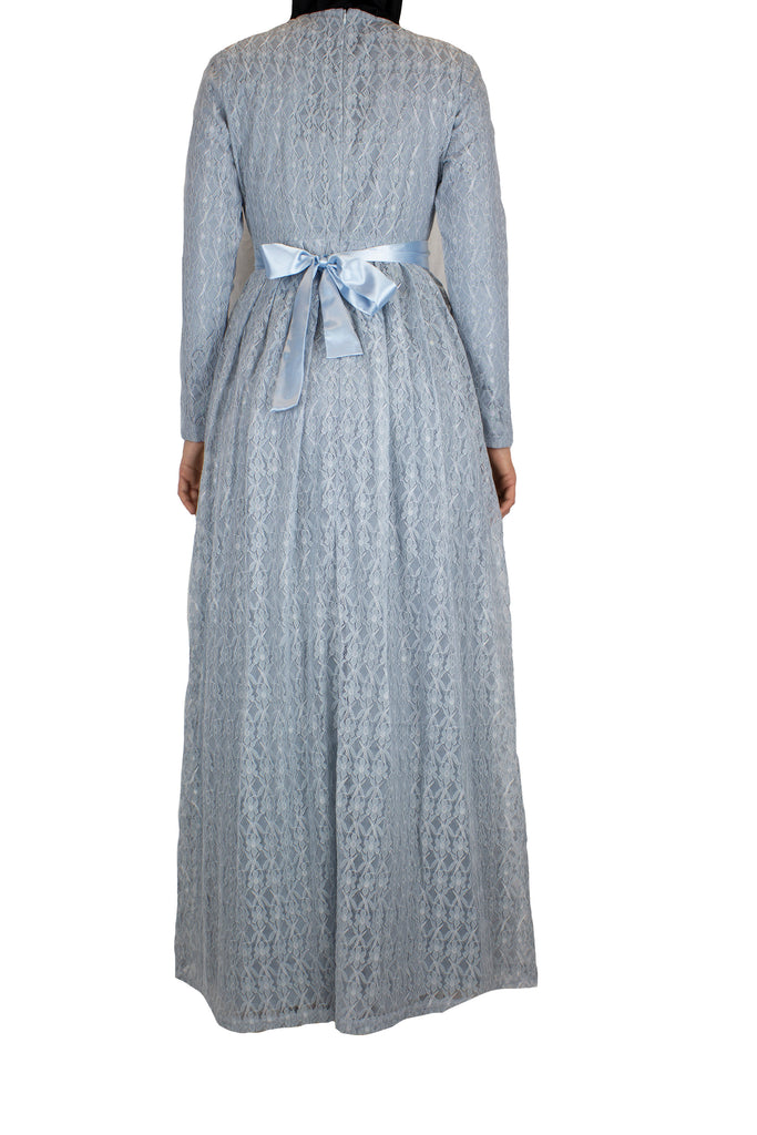 baby blue maxi dress with sleeves