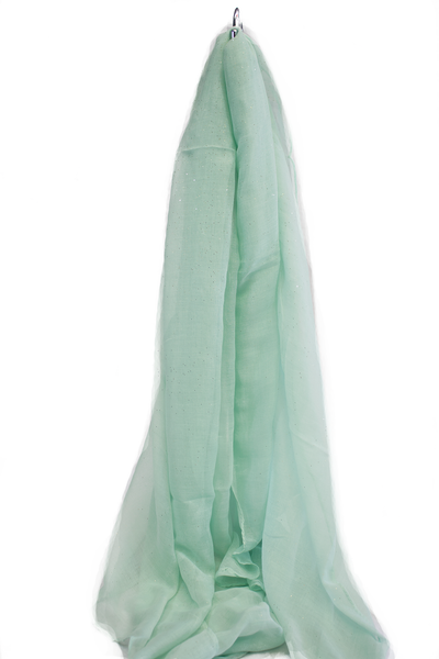 Glitter Viscose Hijab - Mint Green – Bella Hijabs