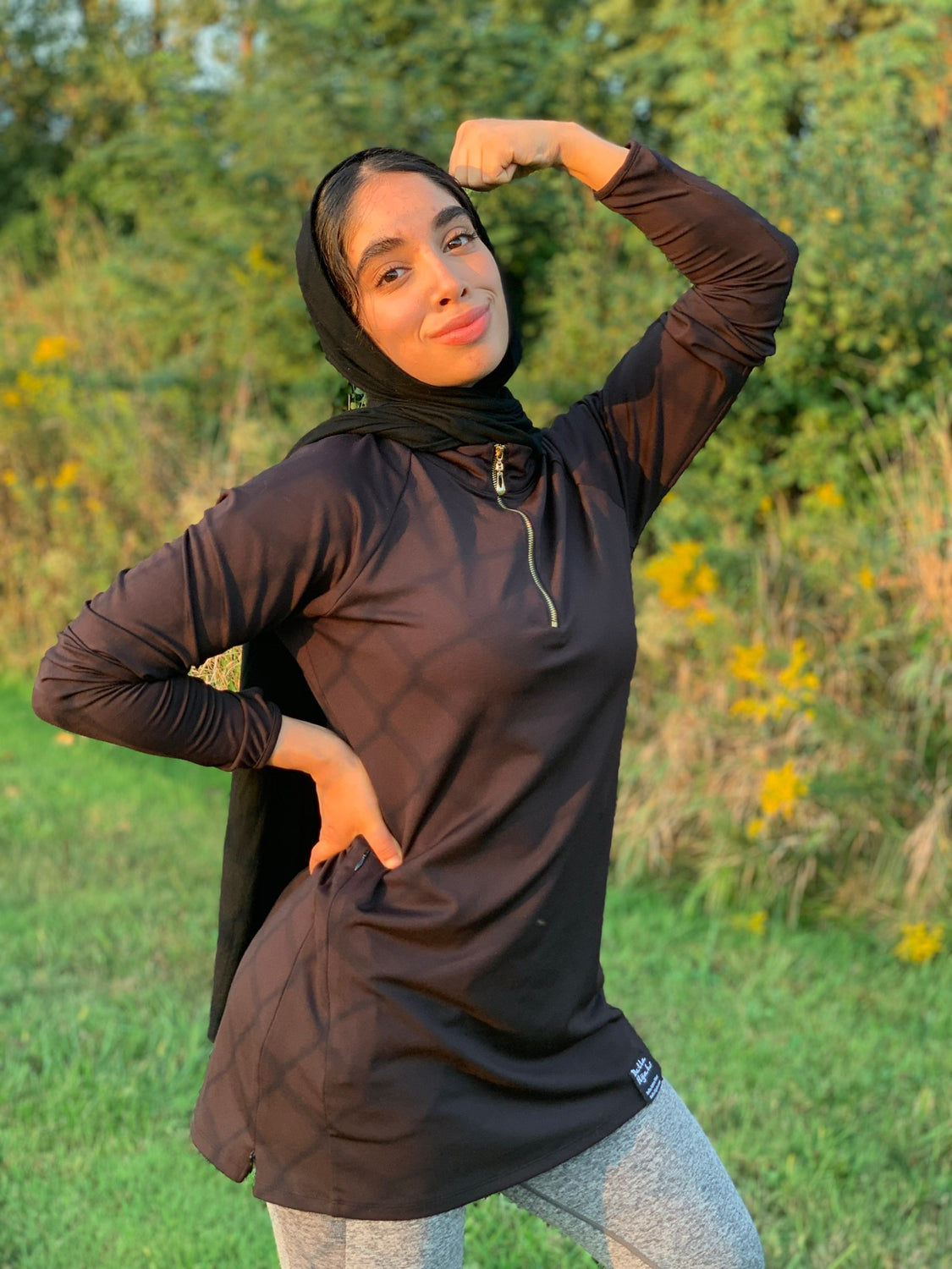 hijab workout top