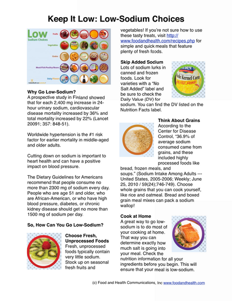 Salt Poster Set - 3 Posters 12x18 | $ 29.00 | Nutrition Education Store