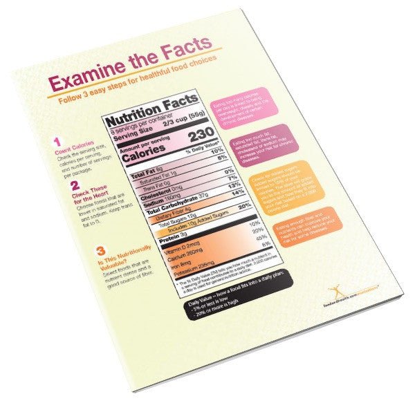 New Food Label Handout Tearpad - Nutrition Education Store