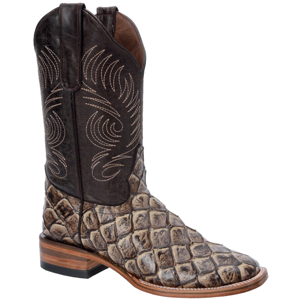 White Diamonds Fish Print Boots – VAQUERO BOOTS