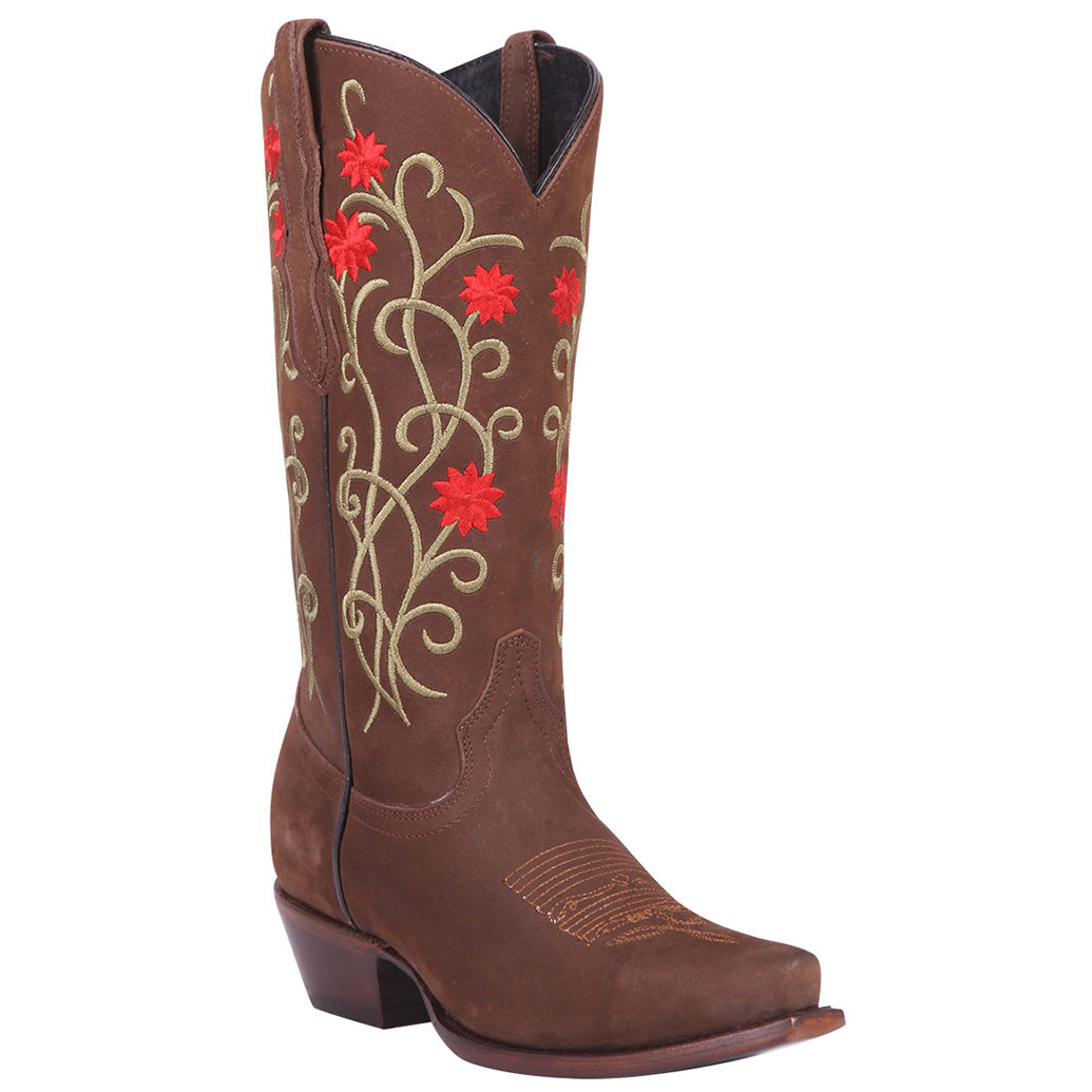 cowboy boots with floral design